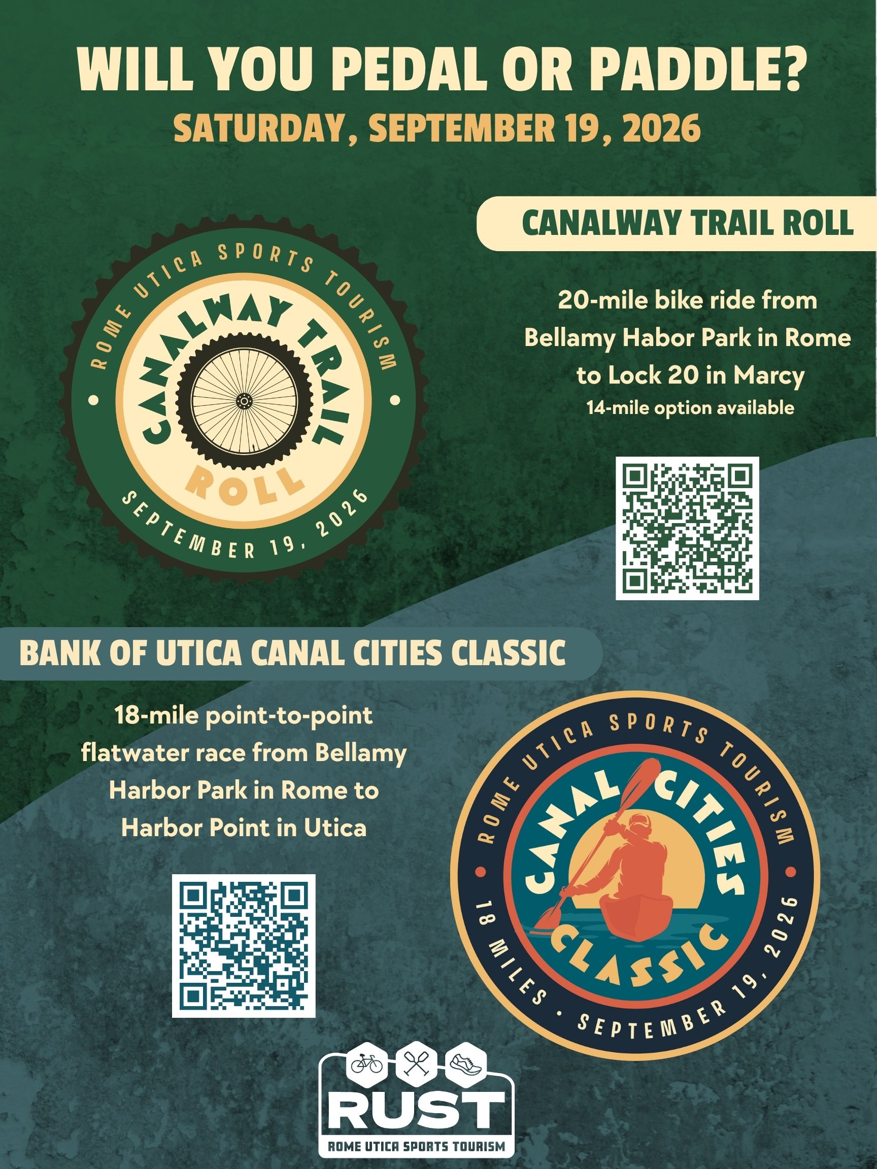 Canalway Trail Roll & Canal Cities Classic flyer